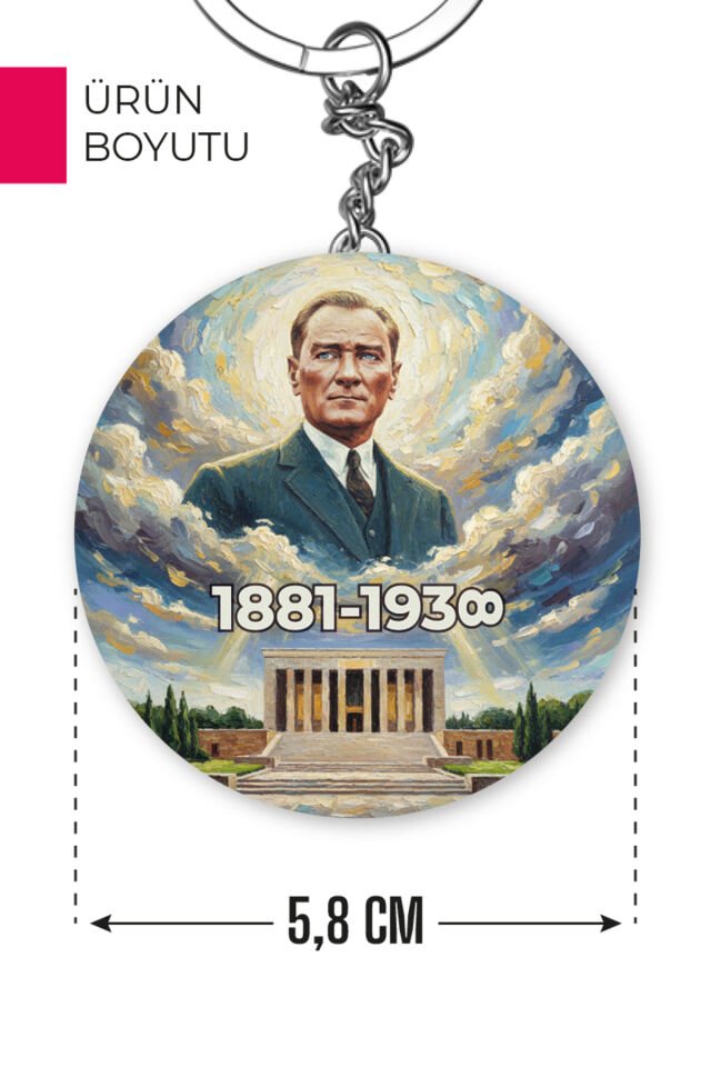 10 Kasım Atatürk Temalı Açacaklı Anahtarlık | Anma Günü Hediyelik ve Hatıra