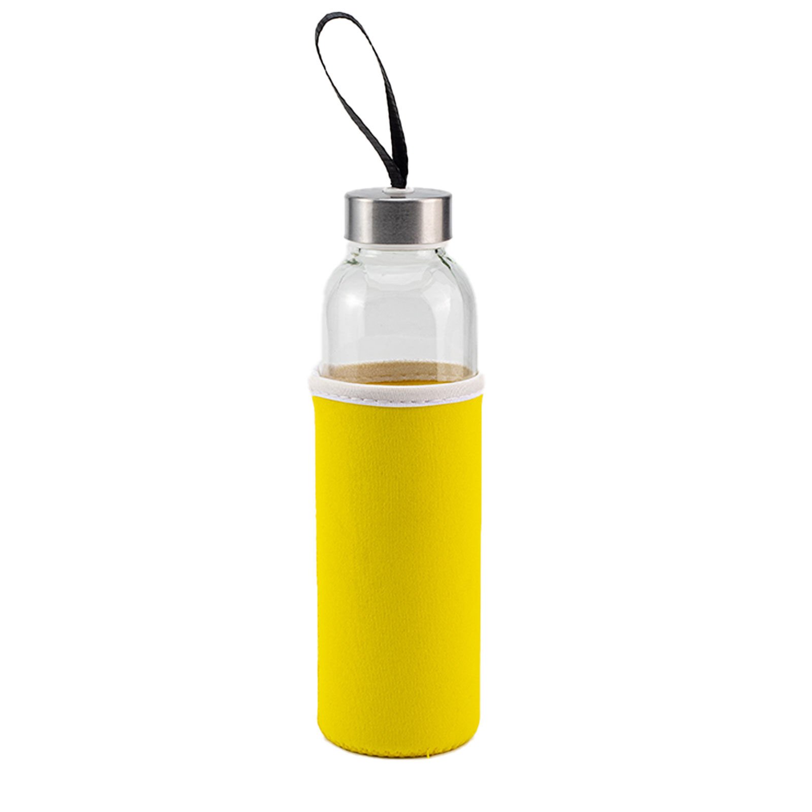 LADOGA SİYAH CAM MATARA Sarı - 550 ML