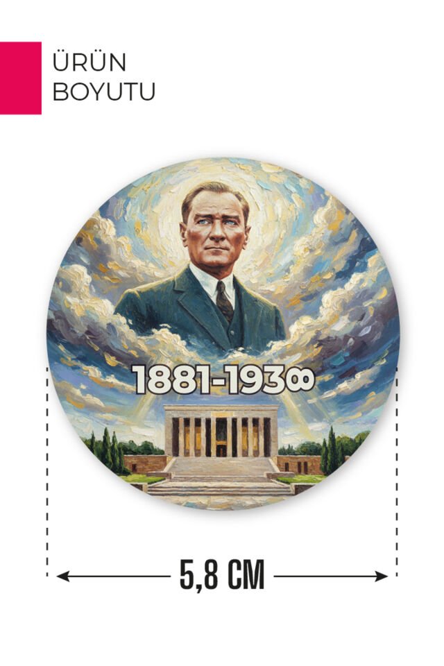 10 Kasım Atatürk Temalı Açacaklı Magnet | Anma Günü Hediyelik ve Hatıra Ürün