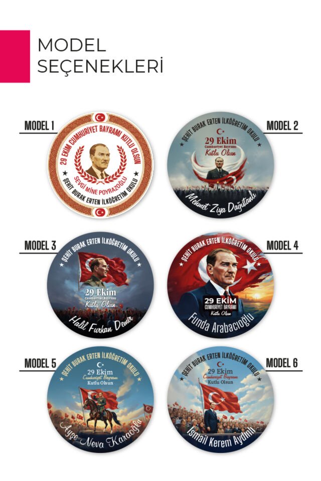 29 Ekim Atatürk Temalı Açacaklı Magnet | Cumhuriyet Bayramı Hediyelik ve Hatıra