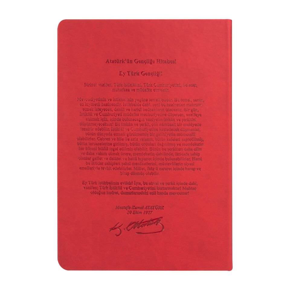 ATATÜRK TARİHSİZ DEFTER (17X24 CM)