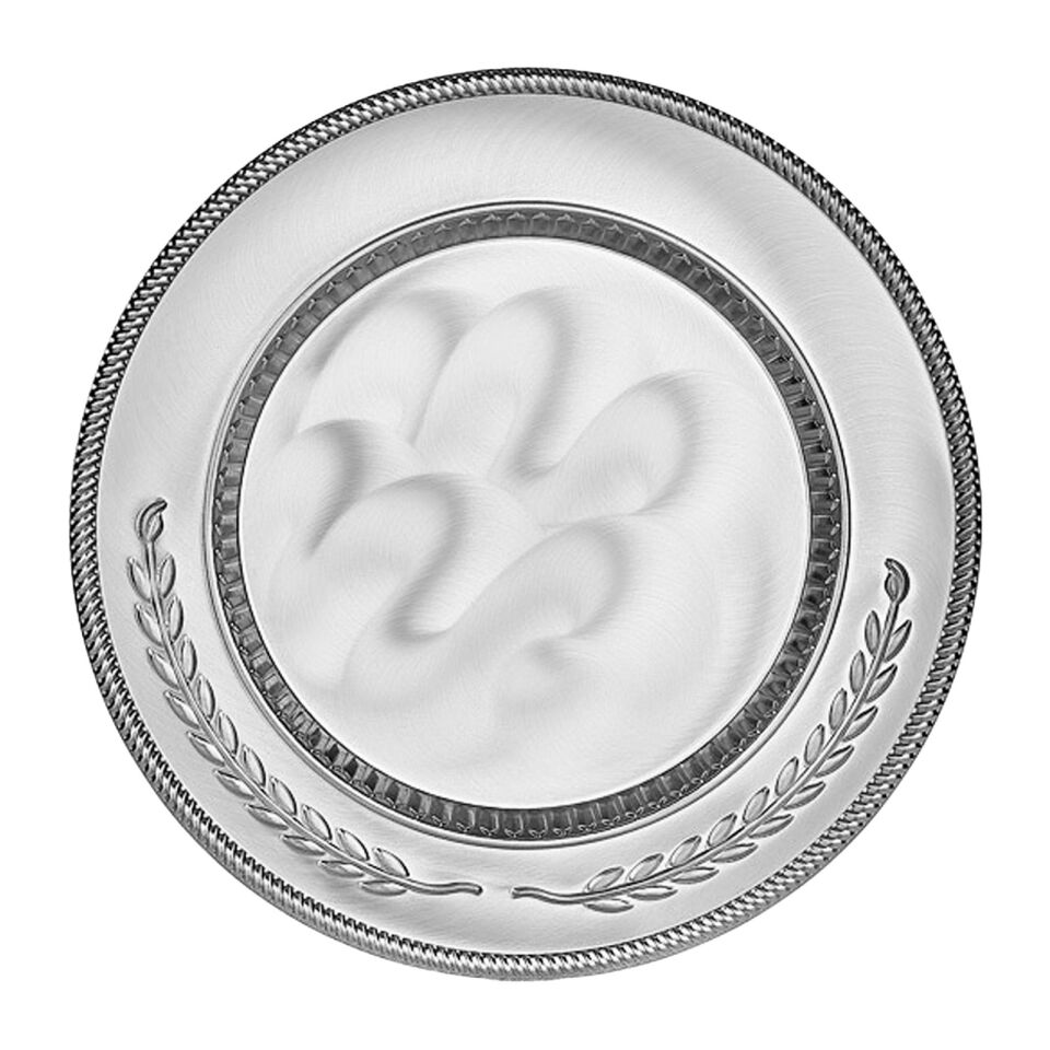 GYT-01 YALDIZ İŞLEMELİ PLAKET TABAK Gümüş