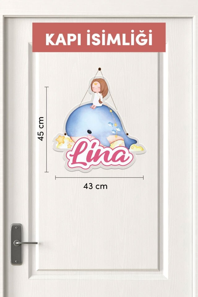 Kişiye Özel Balık Temalı 17 Parça Yenidoğan Bebek Seti - Kapı Süsü, Masa Süsü, Dolap Magneti