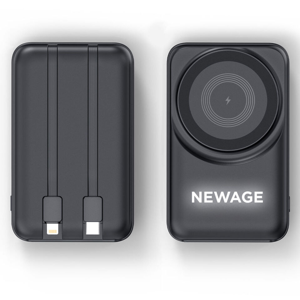 KÜÇÜKLER 10.000 MAH SİYAH MAGSAFE  ve  WIRELESS POWERBANK