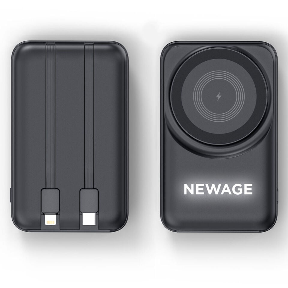 KÜÇÜKLER 10.000 MAH SİYAH MAGSAFE  ve  WIRELESS POWERBANK