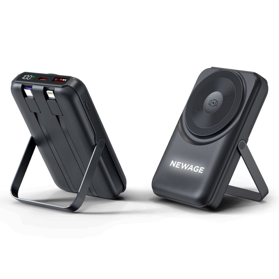 KÜÇÜKLER 10.000 MAH SİYAH MAGSAFE  ve  WIRELESS POWERBANK