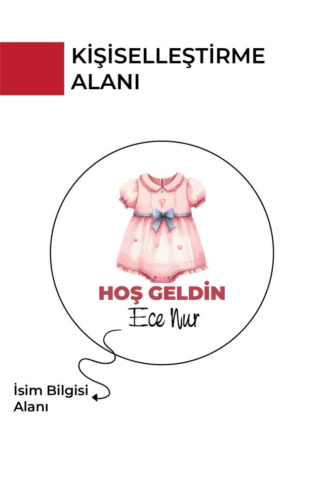 Kişiye Özel Yenidoğan Hoşgeldin Bebek Metal Kutu Seti | Kız - (Model1)