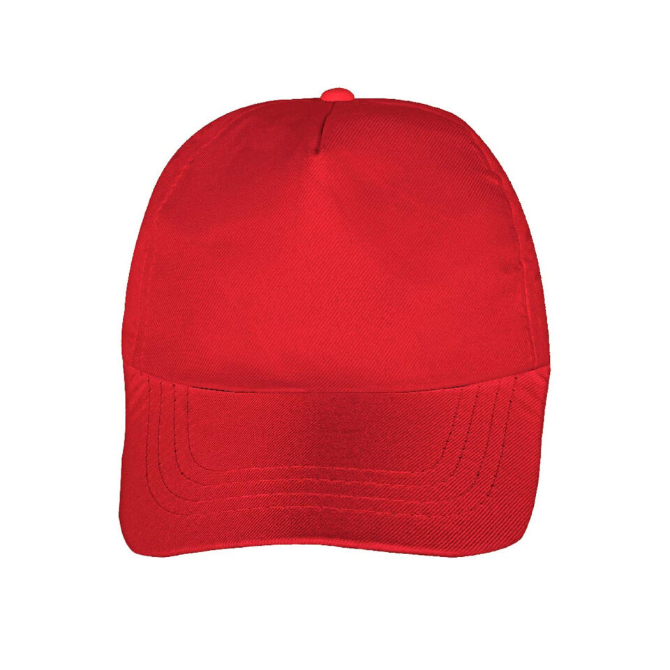 PAPATYA SİYAH POLYESTER ŞAPKA Kırmızı