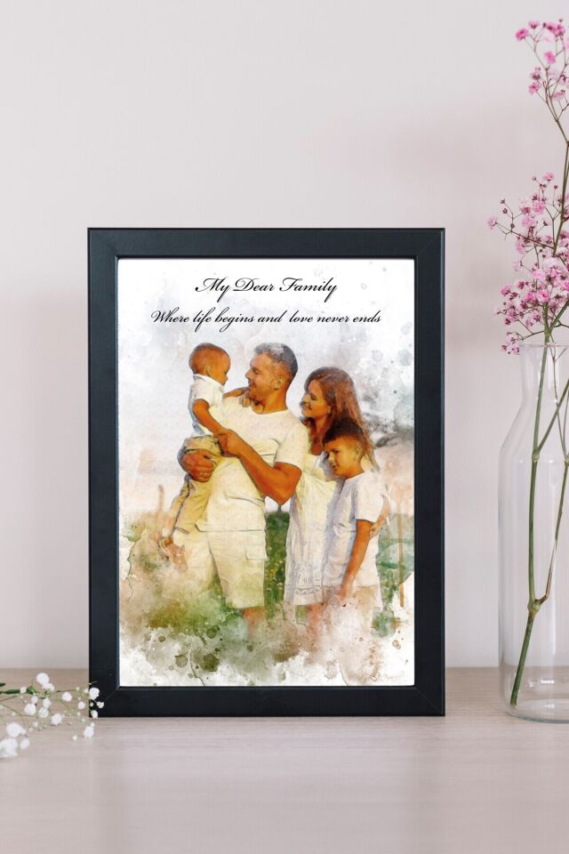 Özelleştirilebilir 13x18 cm Fotoğraf Çerçevesi ,Kişiye Özel Baskılı Fotoğraf Çerçevesi Renk Opsiyonu