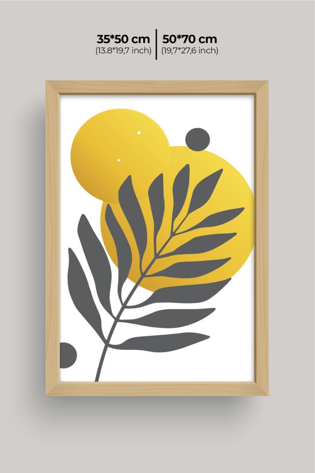 Dekoratif 3’lü  Ahşap Tablo Seti | UV Baskı Çerçeveli Duvar Tablosu V24 35x50 cm - Ahşap