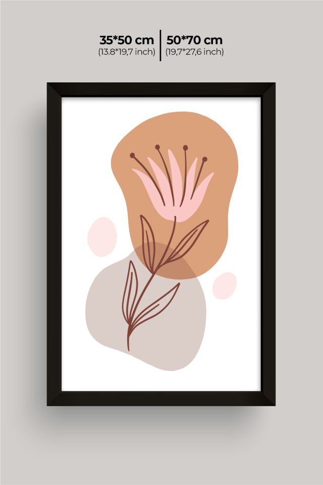 Dekoratif 3’lü Ahşap Tablo Seti | UV Baskı Çerçeveli Duvar Tablosu V27 35x50 cm - Siyah