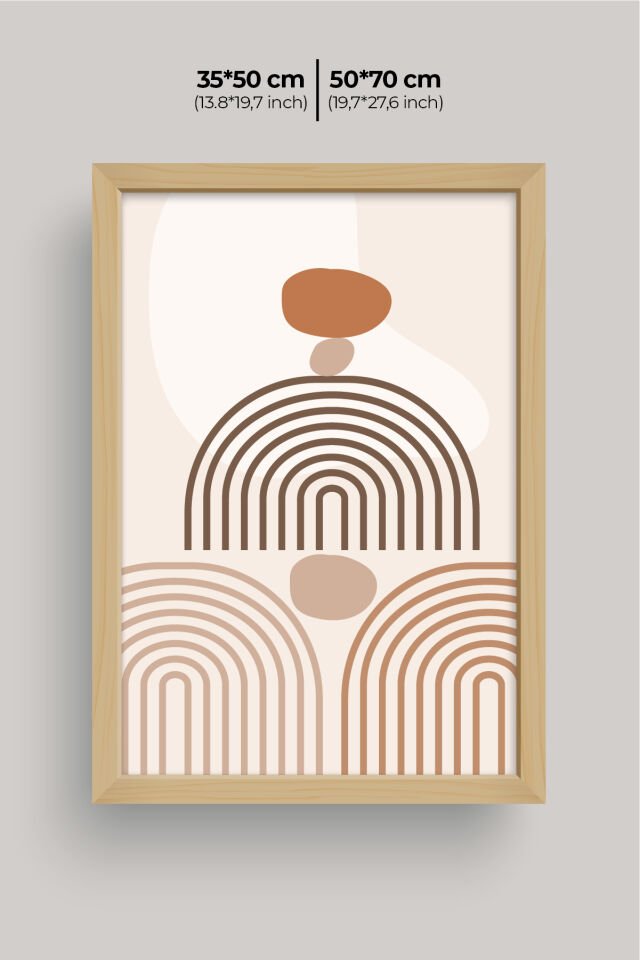 Dekoratif 3’lü Ahşap Tablo Seti | UV Baskı Çerçeveli Duvar Tablosu V32 35x50 cm - Ahşap