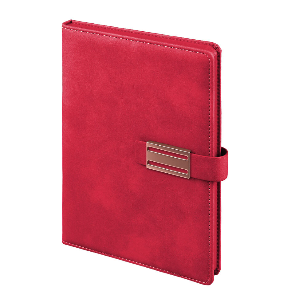 AKINCI SİYAH TARİHSİZ DEFTER Kırmızı - 15x21 CM