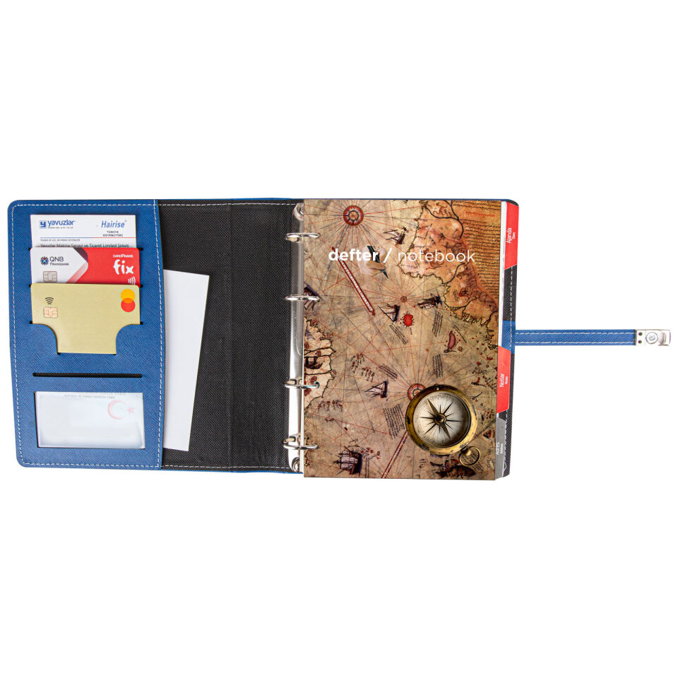AYDINLIKEVLER SİYAH ORGANİZER DEFTER Lacivert - 18x21,5 CM