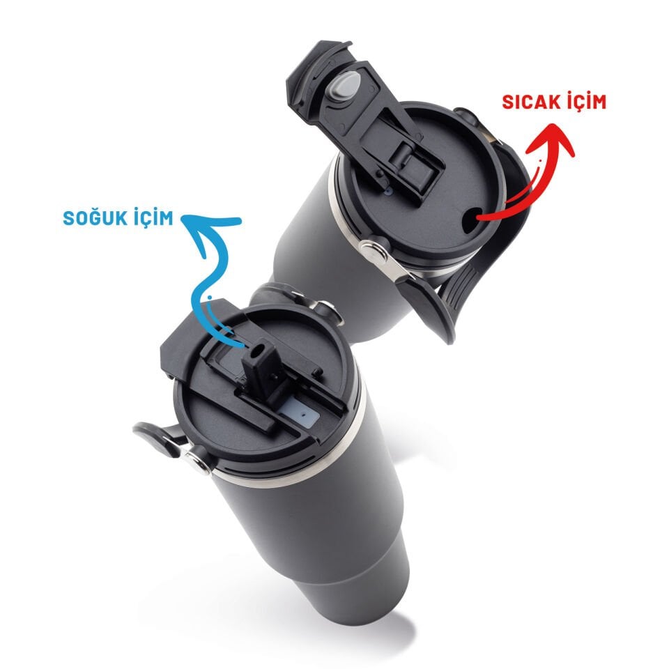 İNEBOLU SİYAH TERMOS Siyah - 1200 ML