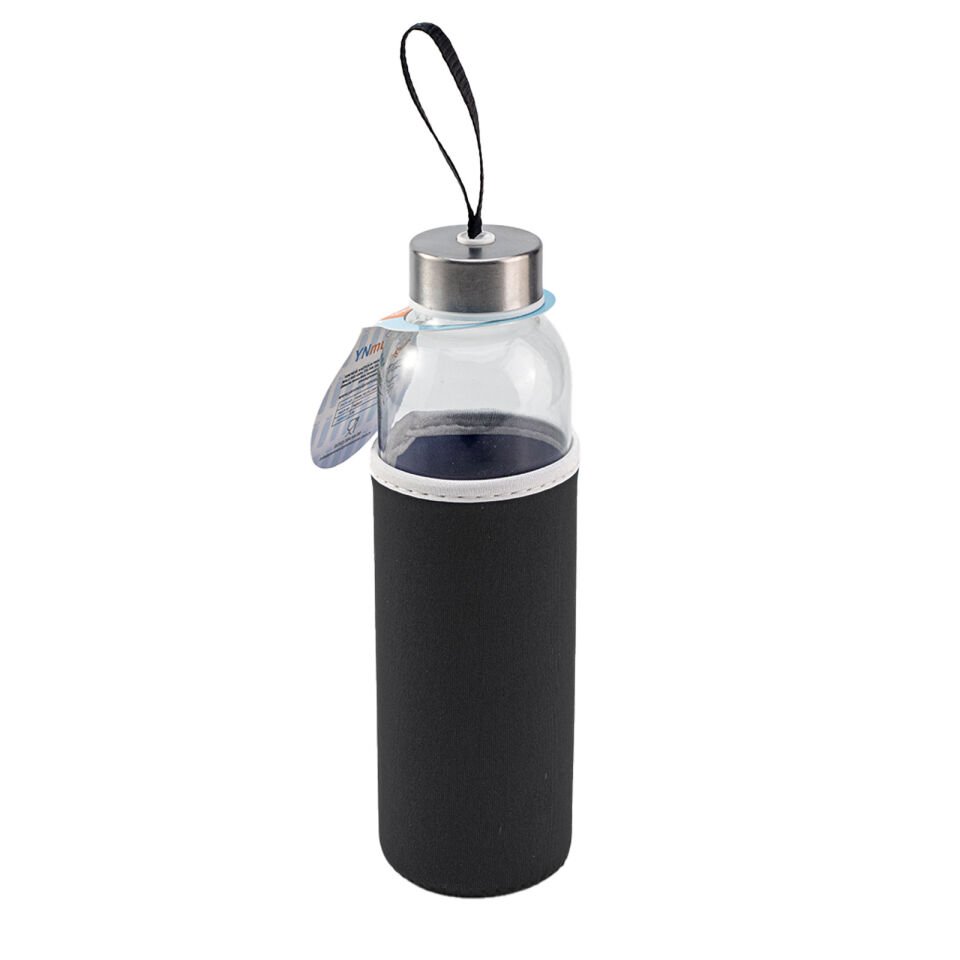LADOGA SİYAH CAM MATARA Siyah - 550 ML