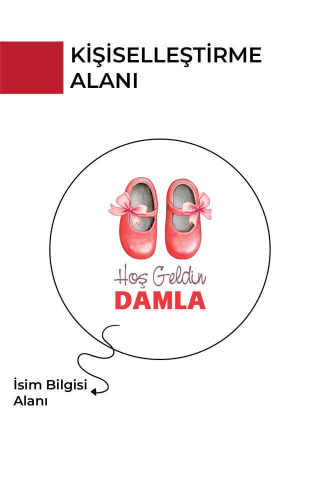 Kişiye Özel Yenidoğan Hoşgeldin Bebek Metal Kutu Seti | Kız - (Model3) 100 Adet