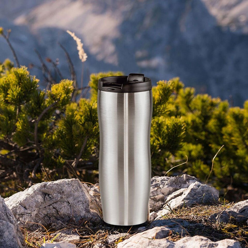 ABANT SİYAH TERMOS Gümüş - 400 ML