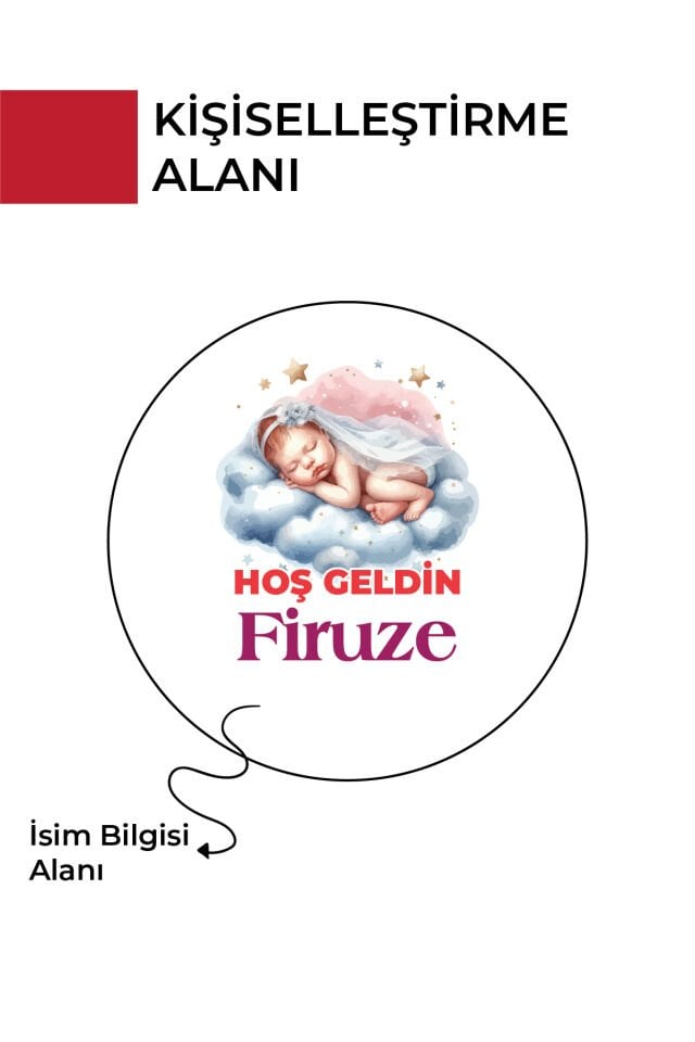 Kişiye Özel Yenidoğan Hoşgeldin Bebek Metal Kutu Seti | Kız - (Model9) 100 Adet