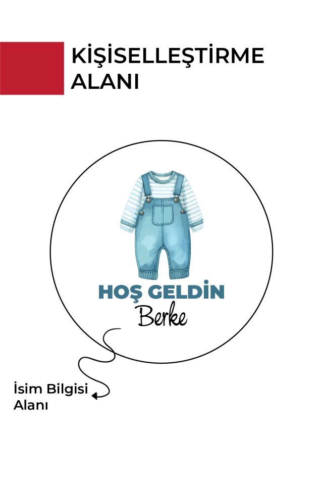 Kişiye Özel Yenidoğan Hoşgeldin Bebek Metal Kutu Seti | Erkek - (Model1)