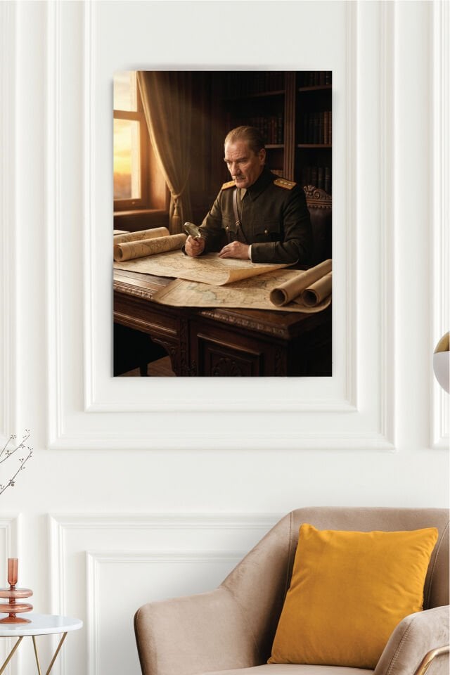 Mustafa Kemal Atatürk Poster Serisi - Model 5 32x47 cm - 250 gr