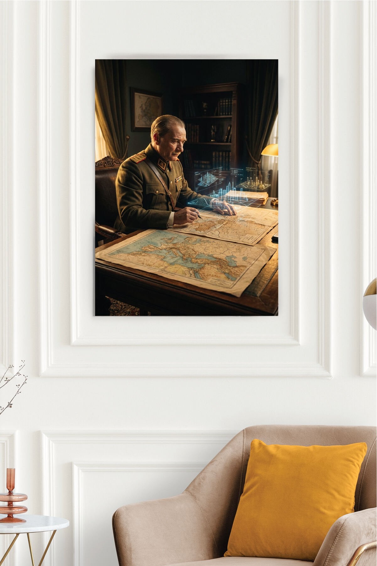 Mustafa Kemal Atatürk Poster Serisi - Model 6 32x47 cm - 150 gr