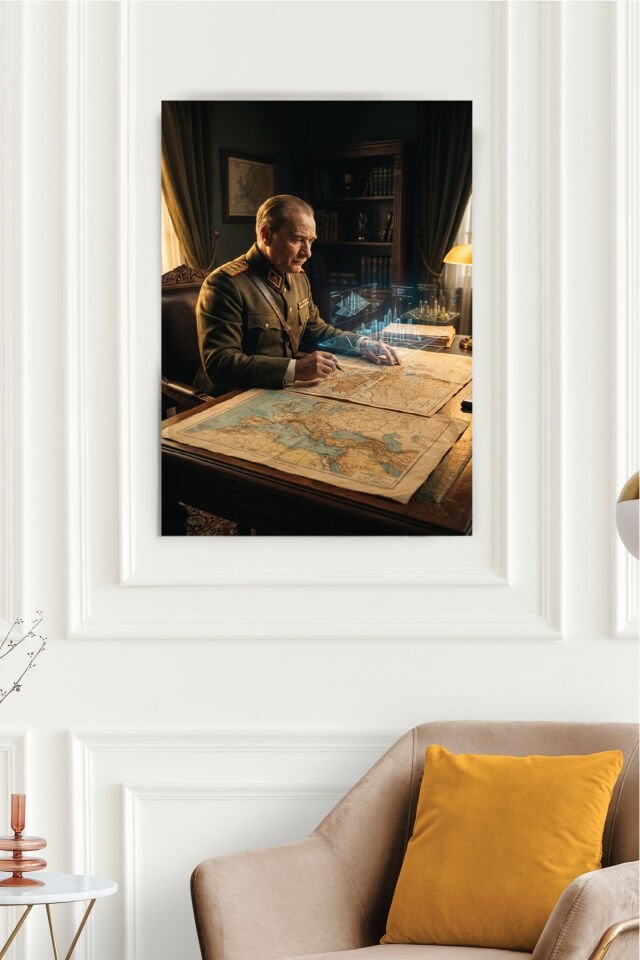 Mustafa Kemal Atatürk Poster Serisi - Model 6 50x70 cm - 250 gr