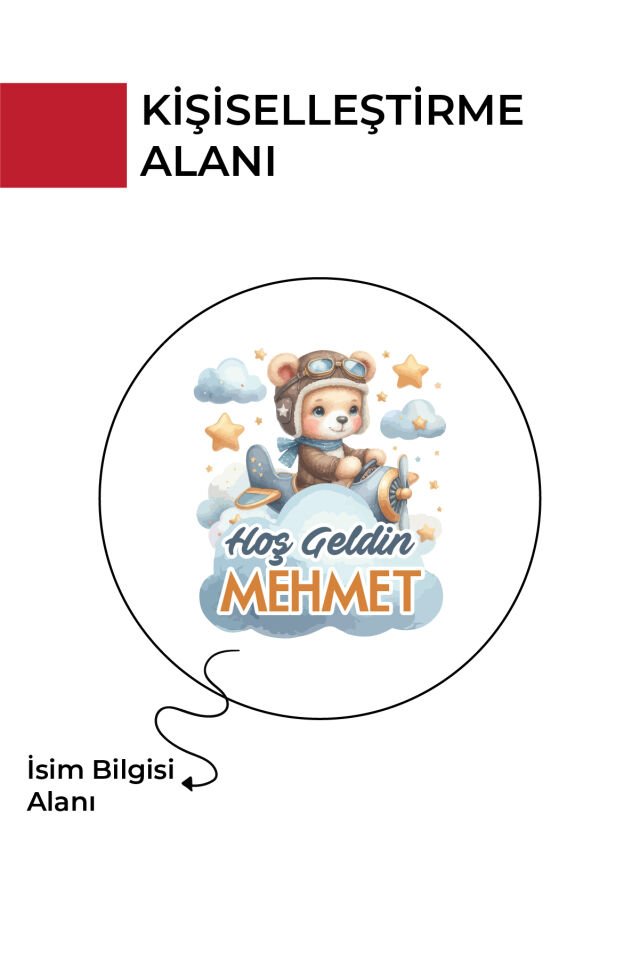 Kişiye Özel Yenidoğan Hoşgeldin Bebek Metal Kutu Seti | Erkek - (Model8) 100 Adet