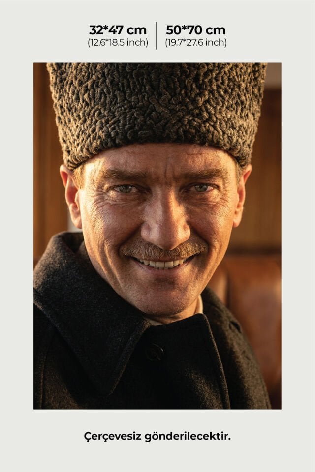 Mustafa Kemal Atatürk Poster Serisi - Model 10 32x47 cm - 150 gr