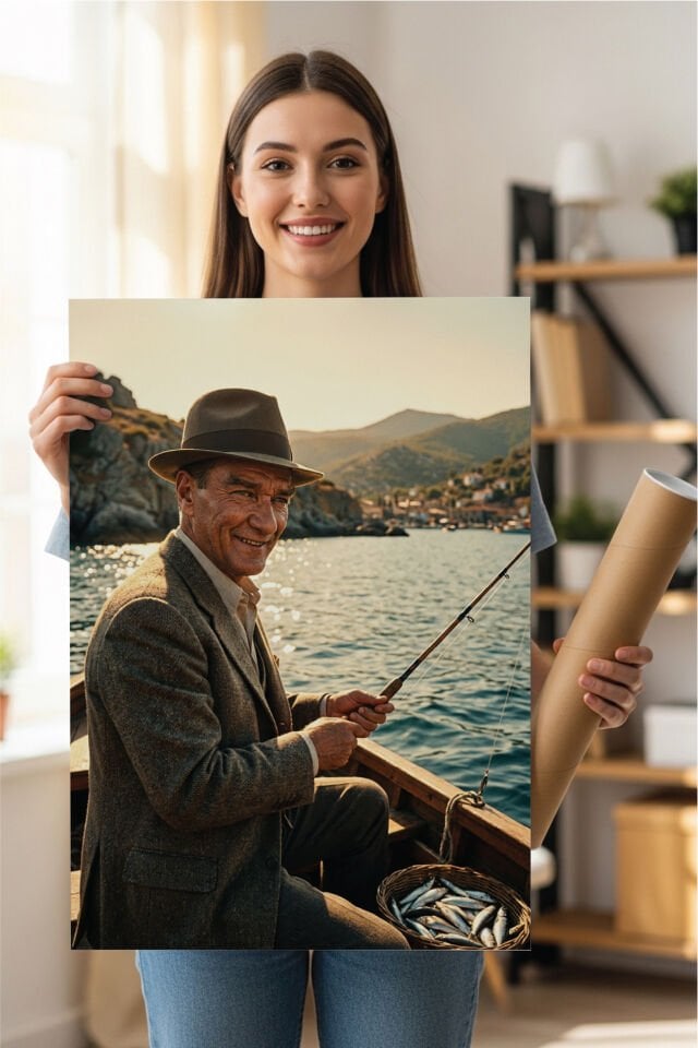 Mustafa Kemal Atatürk Poster Serisi - Model 11 50x70 cm - 250 gr