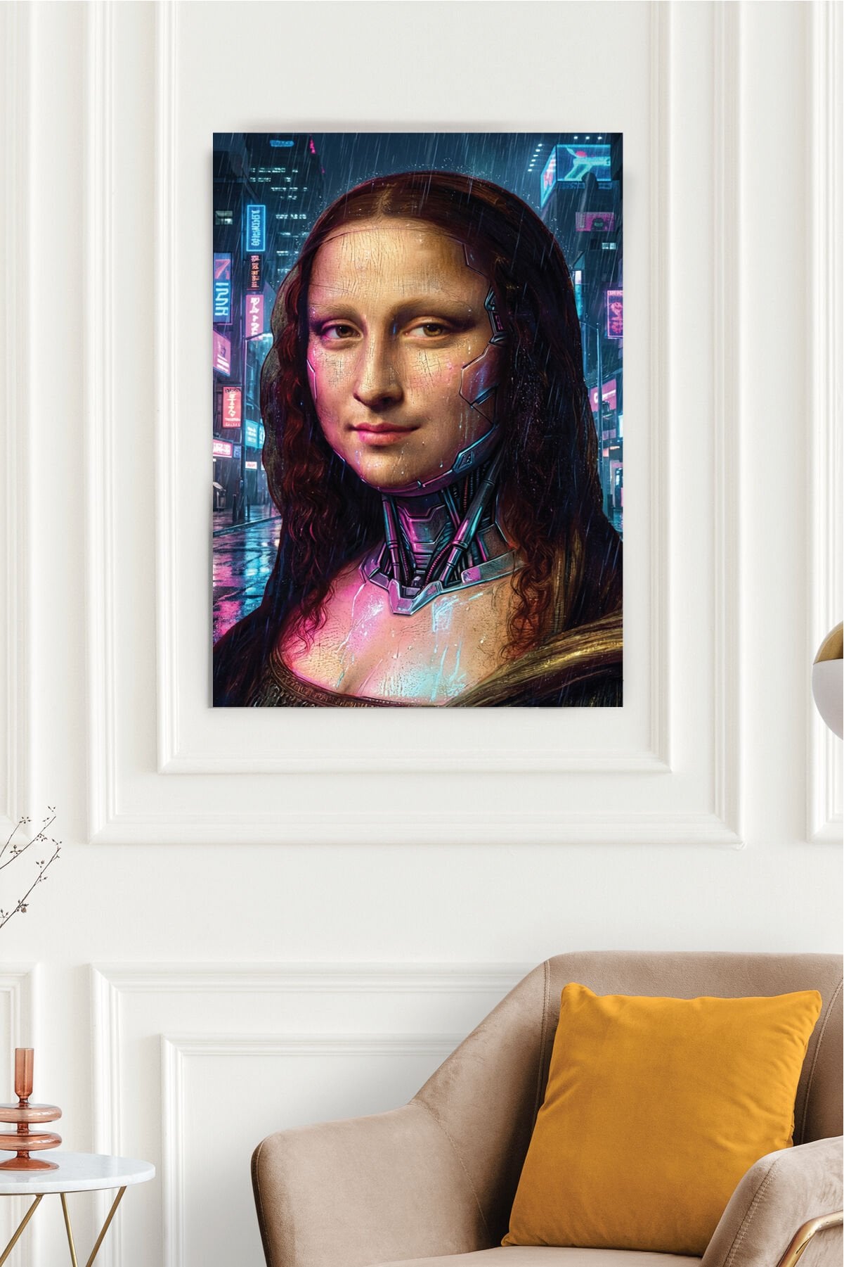 Mona Lisa Pop Art Poster - Modern Sanat Serisi Version 1 32x47 cm - 150 gr
