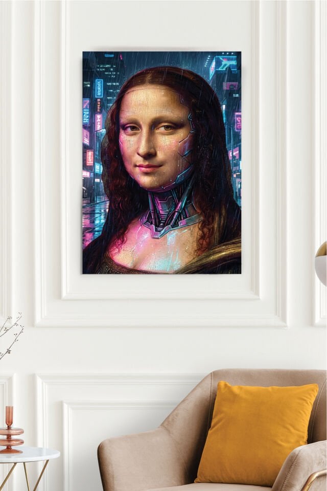 Mona Lisa Pop Art Poster - Modern Sanat Serisi Version 1 50x70 cm - 250 gr