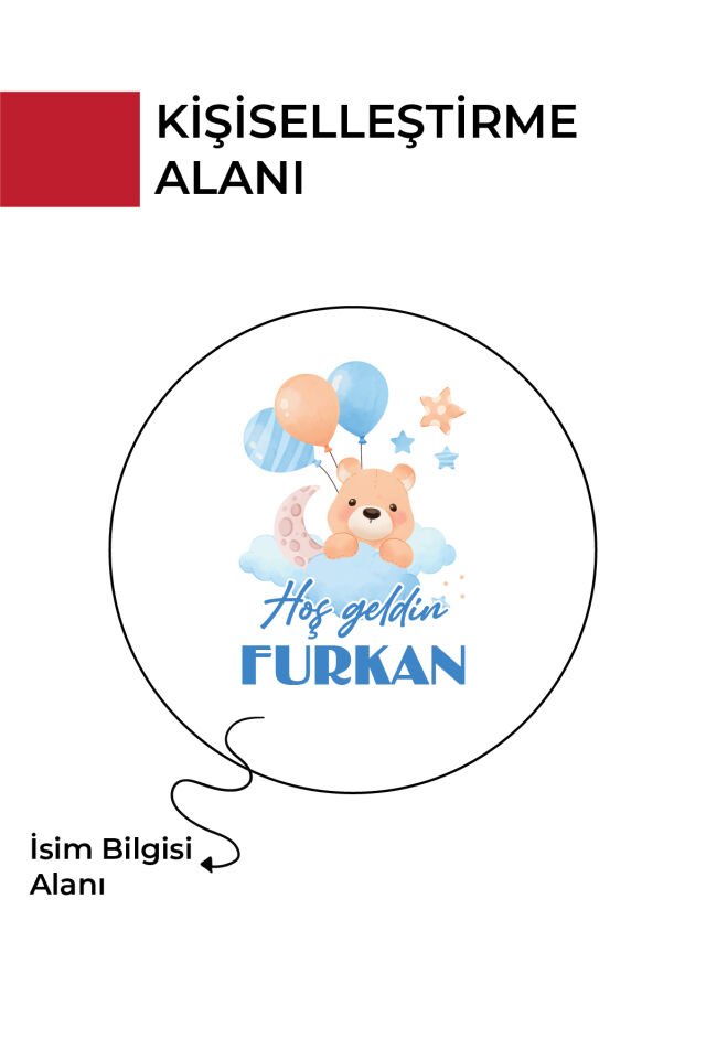 Kişiye Özel Yenidoğan Hoşgeldin Bebek Metal Kutu Seti | Erkek - (Model12) 100 Adet
