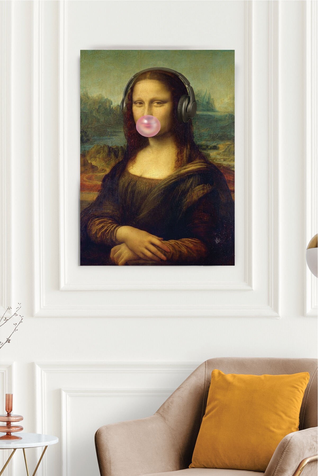 Mona Lisa Pop Art Poster - Modern Sanat Serisi Version 3 32x47 cm - 150 gr