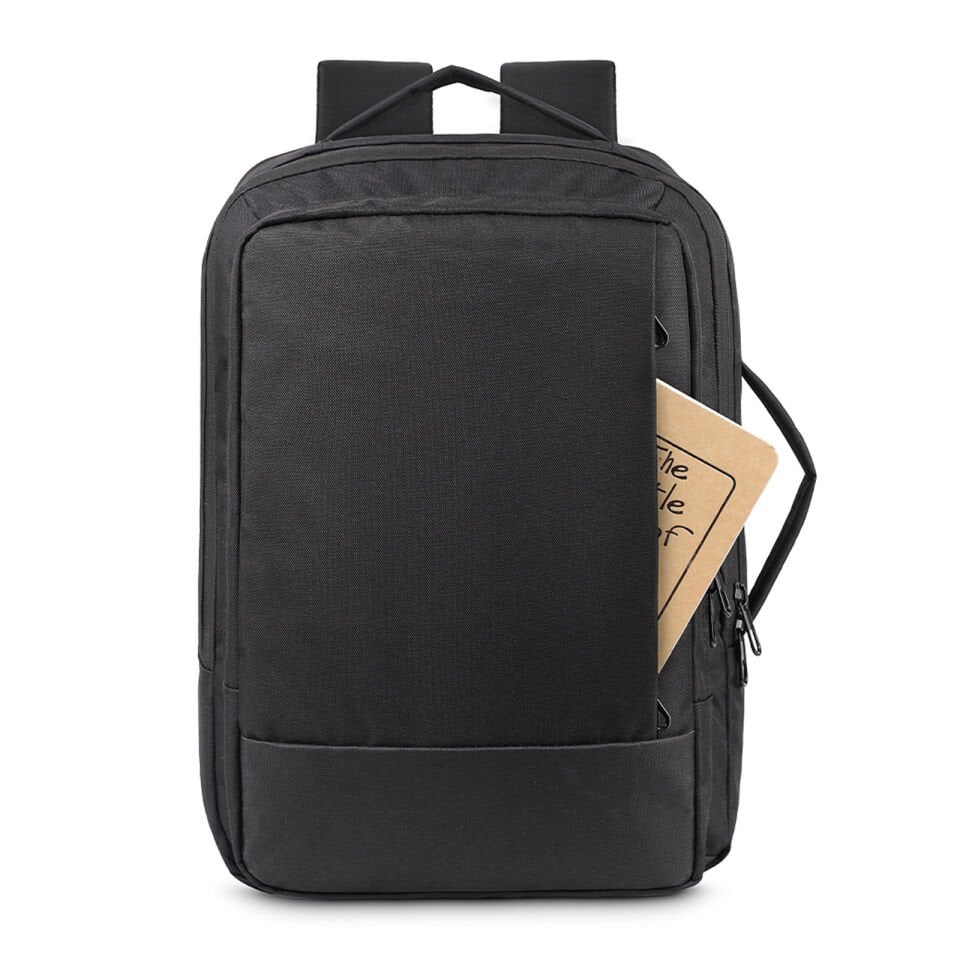 KEŞİF SİYAH LAPTOP BÖLMELİ SIRT ÇANTASI Siyah