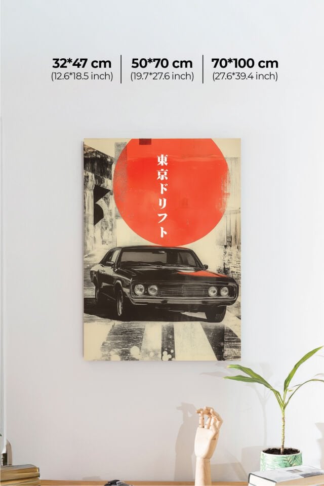 Nostaljik Klasik Otomobil Poster Modelleri - Klasik Seri 1 32x47 cm - Model 1 - 150 gr