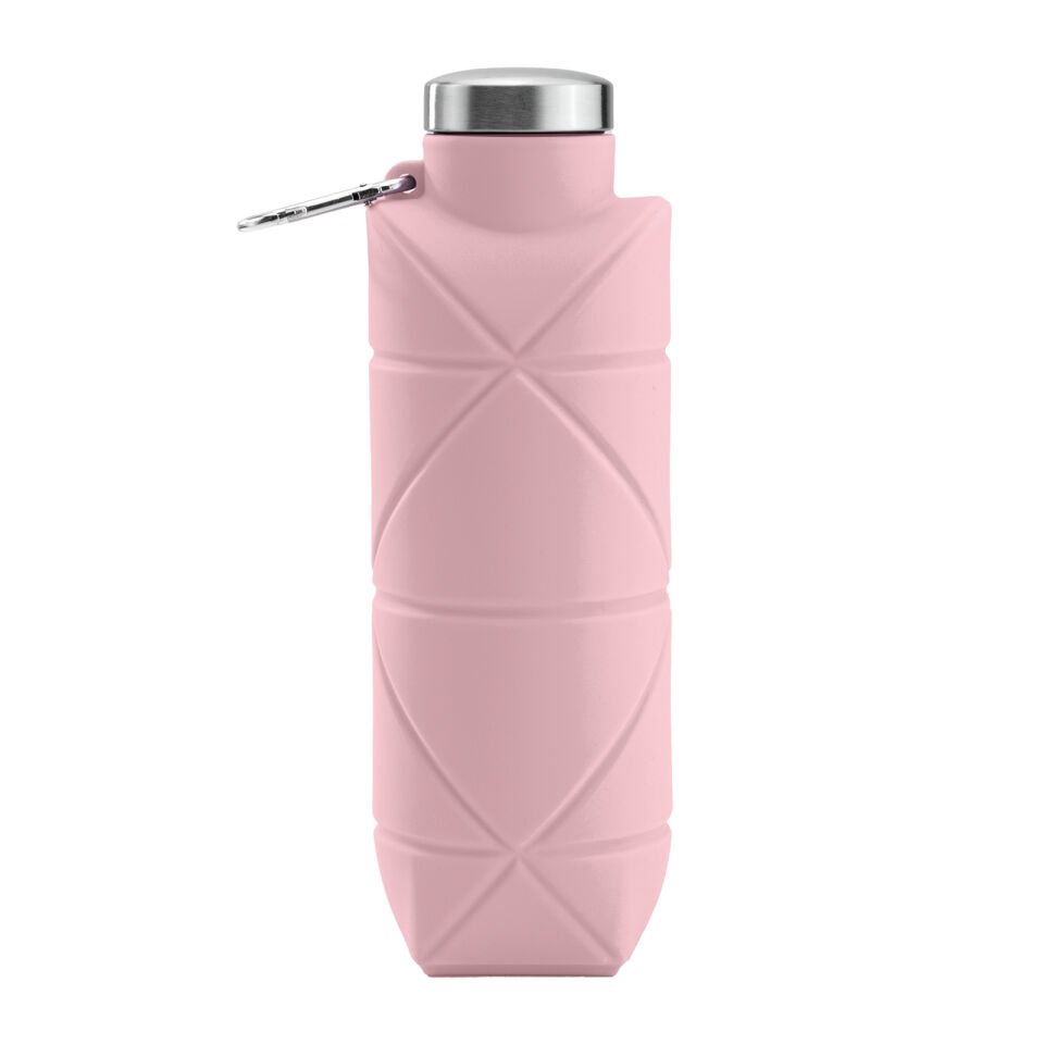 AYDENİZ SİYAH KATLANABİLİR SİLİKON MATARA Lacivert - 700 ML