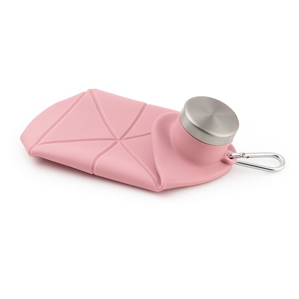 AYDENİZ SİYAH KATLANABİLİR SİLİKON MATARA Siyah - 700 ML