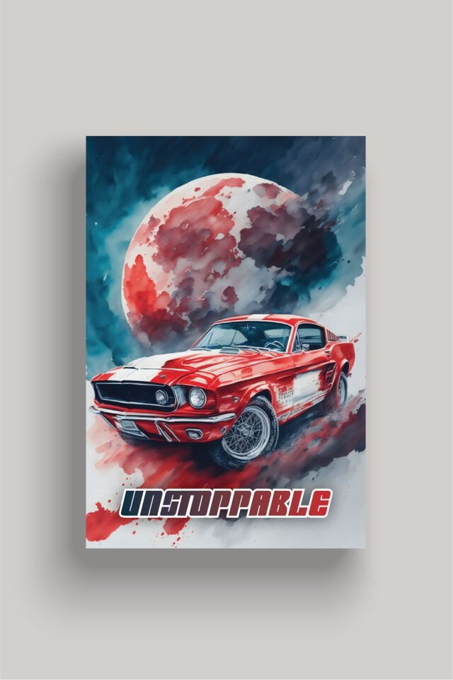 Nostaljik Klasik Otomobil Poster Modelleri - Klasik Seri 1 32x47 cm - Model 2 - 150 gr