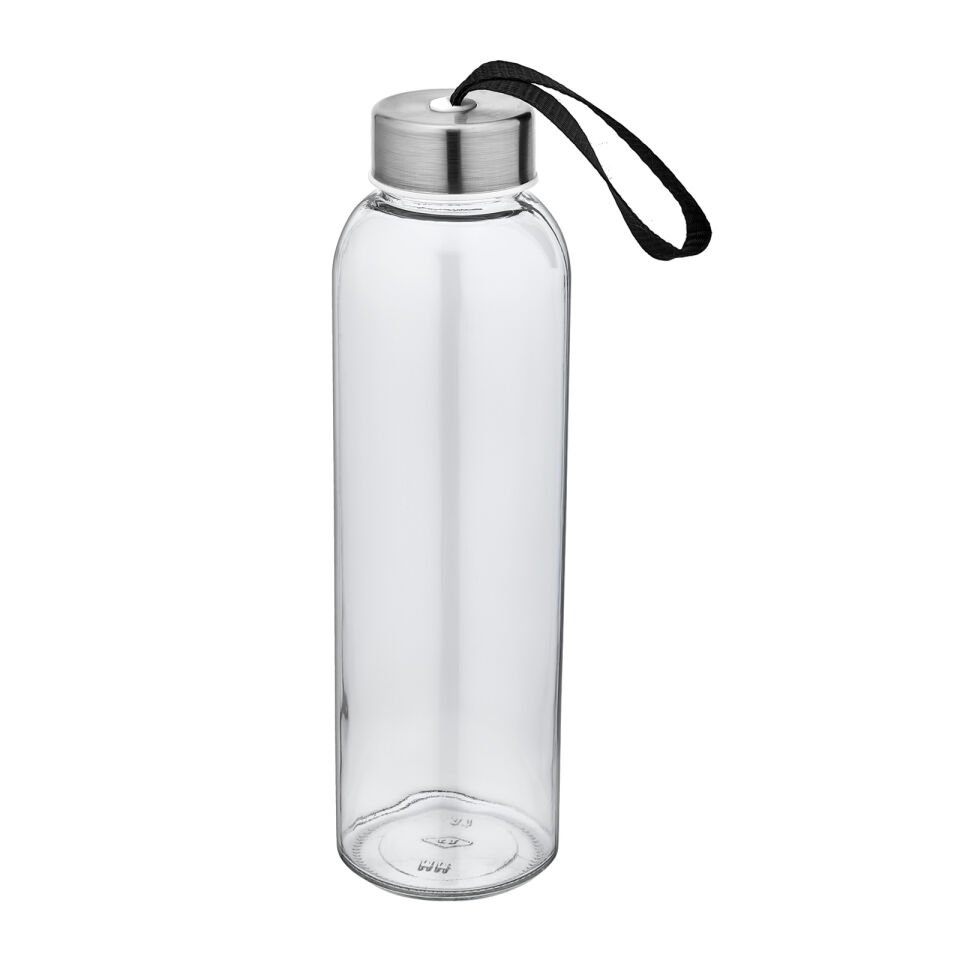 LADOGA SİYAH CAM MATARA Kırmızı - 550 ML