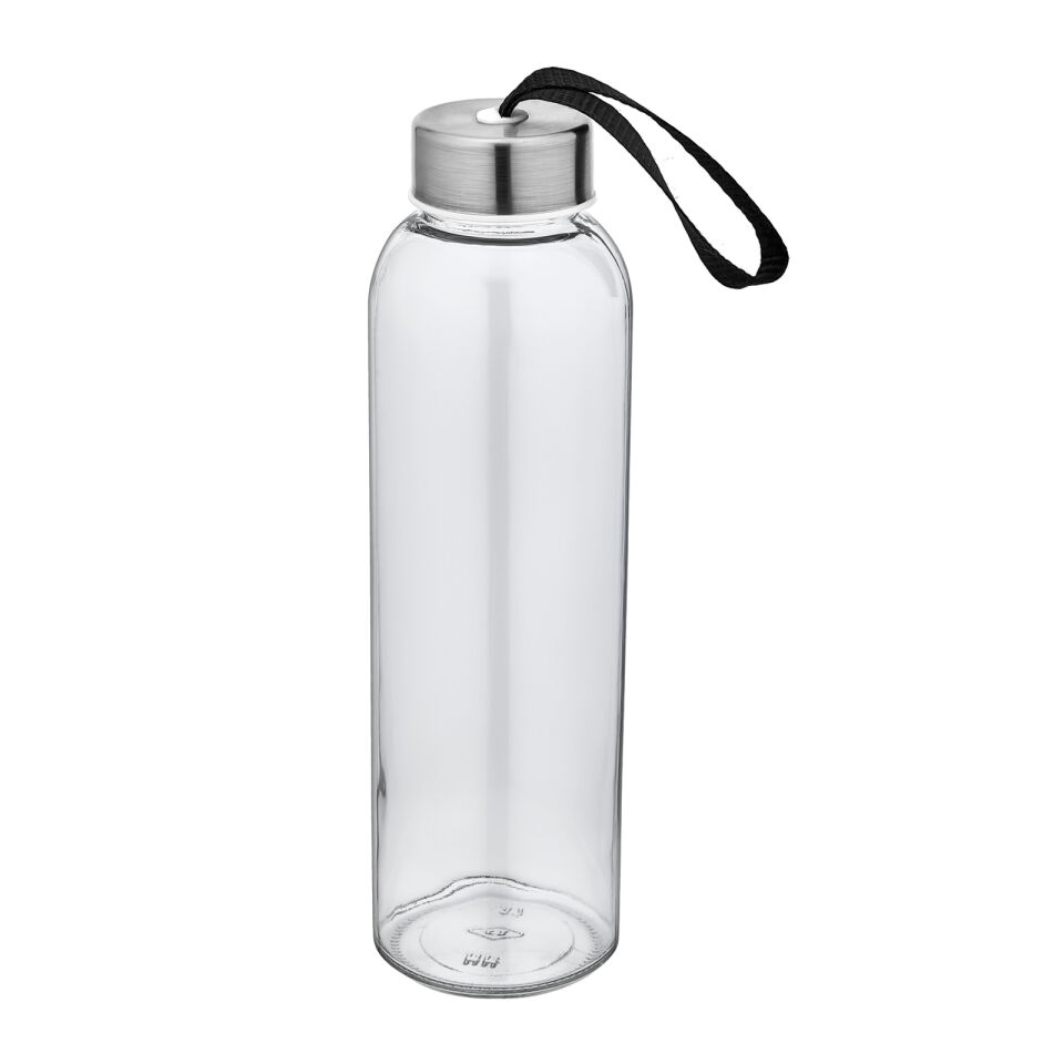 LADOGA SİYAH CAM MATARA Kırmızı - 550 ML