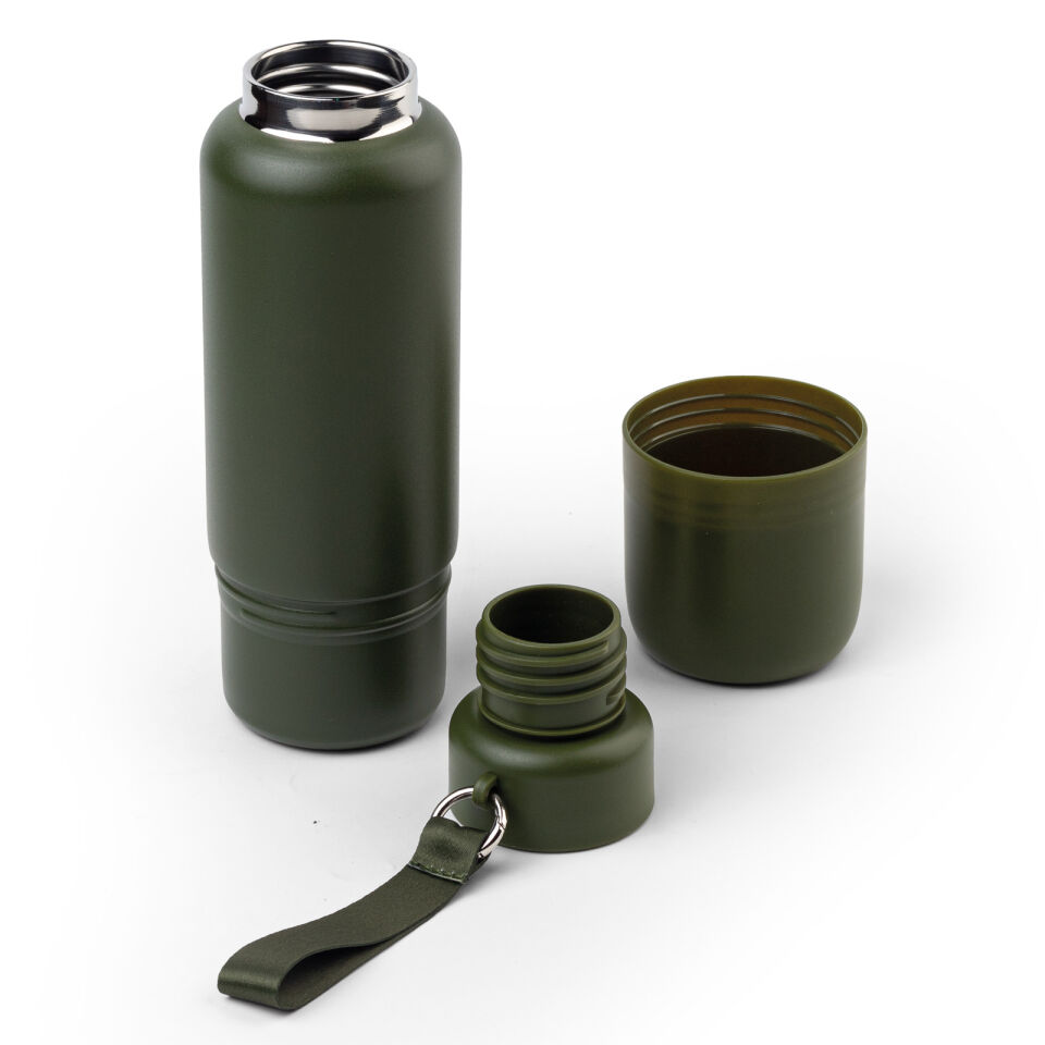 ULUDAĞ SİYAH BARDAKLI TERMOS Yeşil - 500 ML