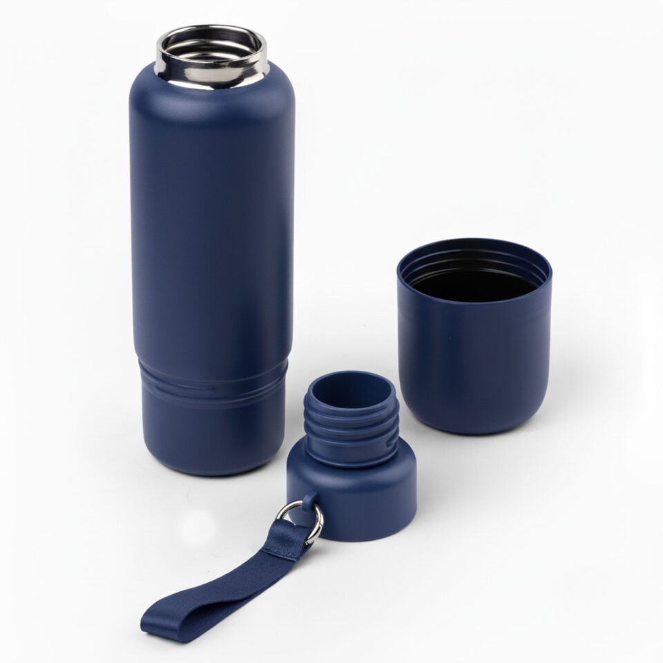 ULUDAĞ SİYAH BARDAKLI TERMOS Lacivert - 500 ML