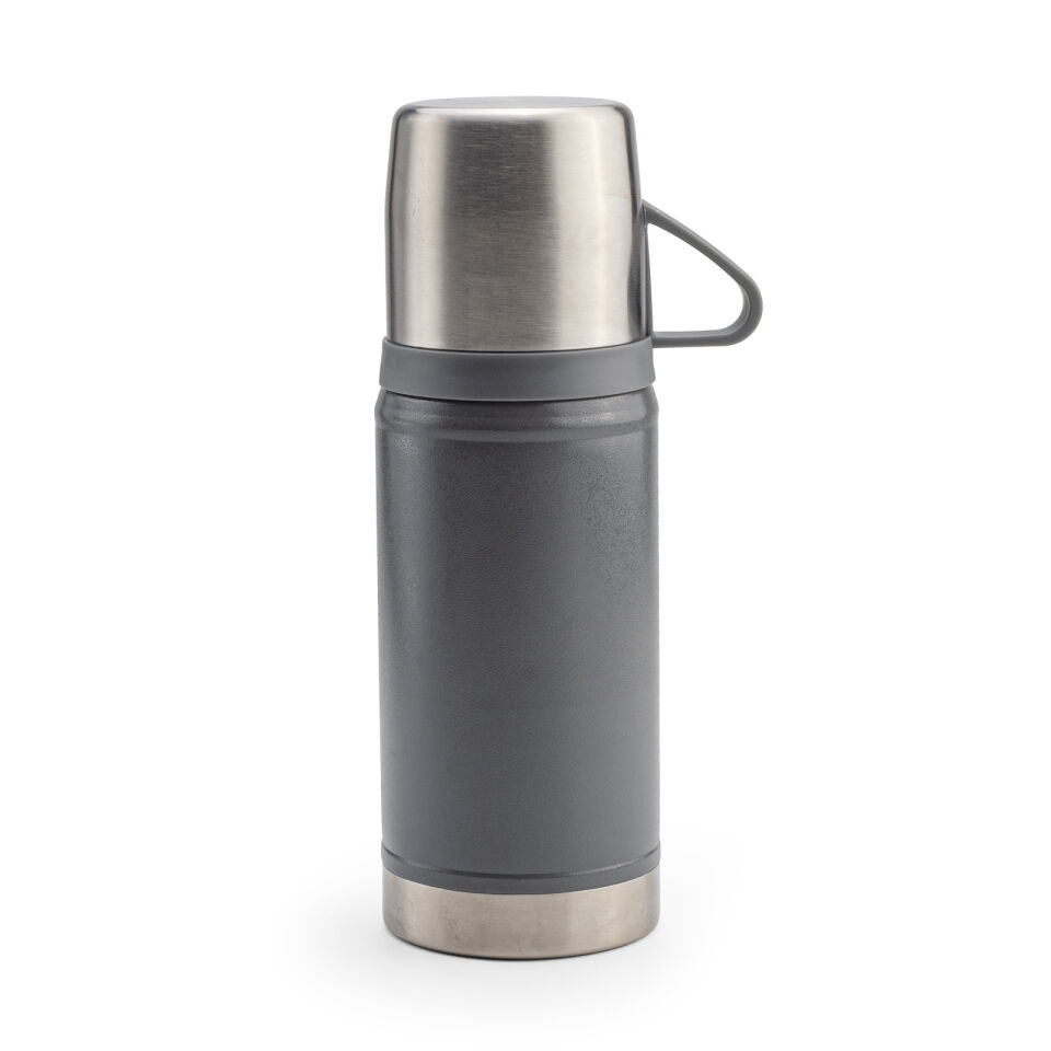 KARTEPE SİYAH BARDAKLI TERMOS Füme - 500 ML