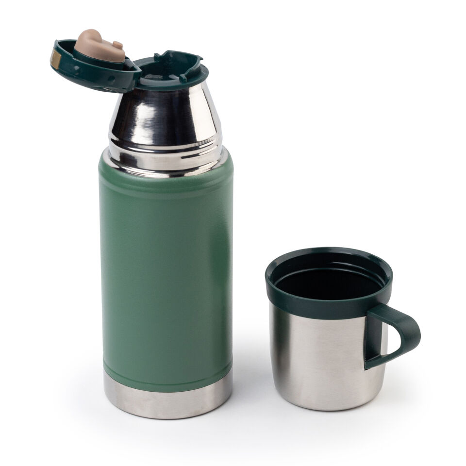 KARTEPE SİYAH BARDAKLI TERMOS Yeşil - 500 ML