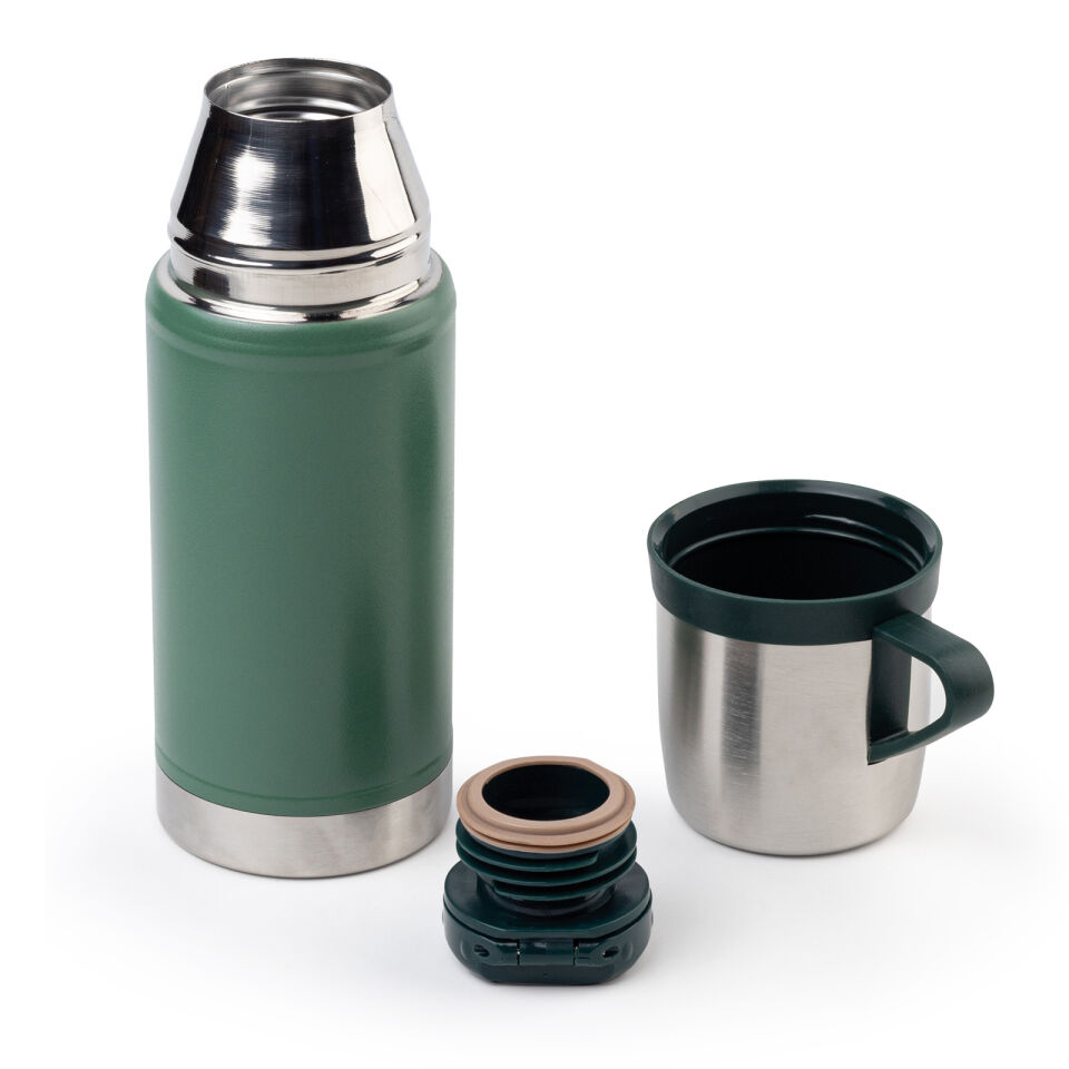 KARTEPE SİYAH BARDAKLI TERMOS Yeşil - 500 ML