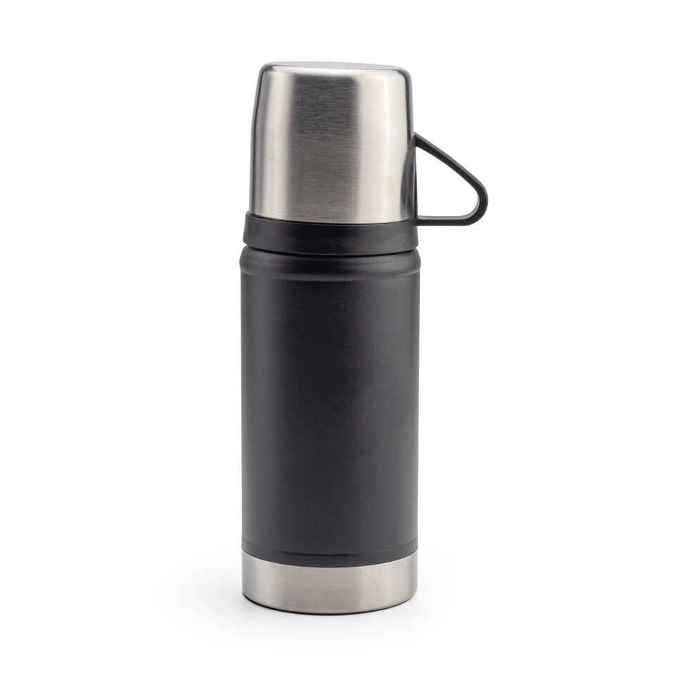 KARTEPE SİYAH BARDAKLI TERMOS Siyah - 500 ML
