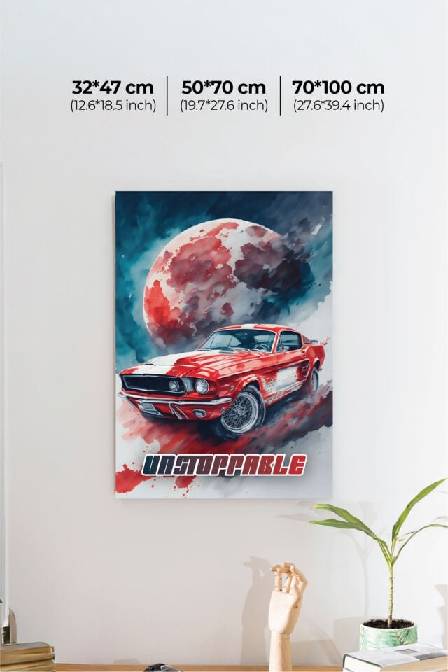 Nostaljik Klasik Otomobil Poster Modelleri - Klasik Seri 1 50x70 cm - Model 2 - 250 gr