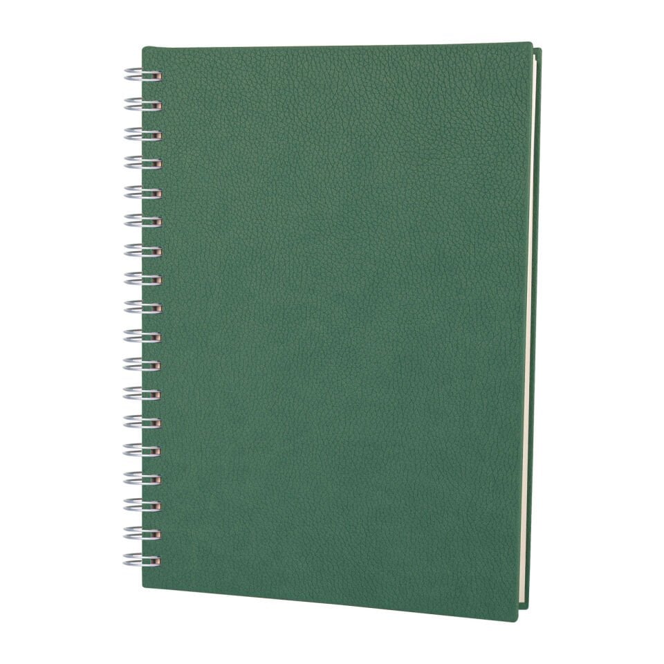 ALTINDAĞ SİYAH KARELİ SPİRALLİ TARİHSİZ DEFTER (17X24 CM) Lacivert