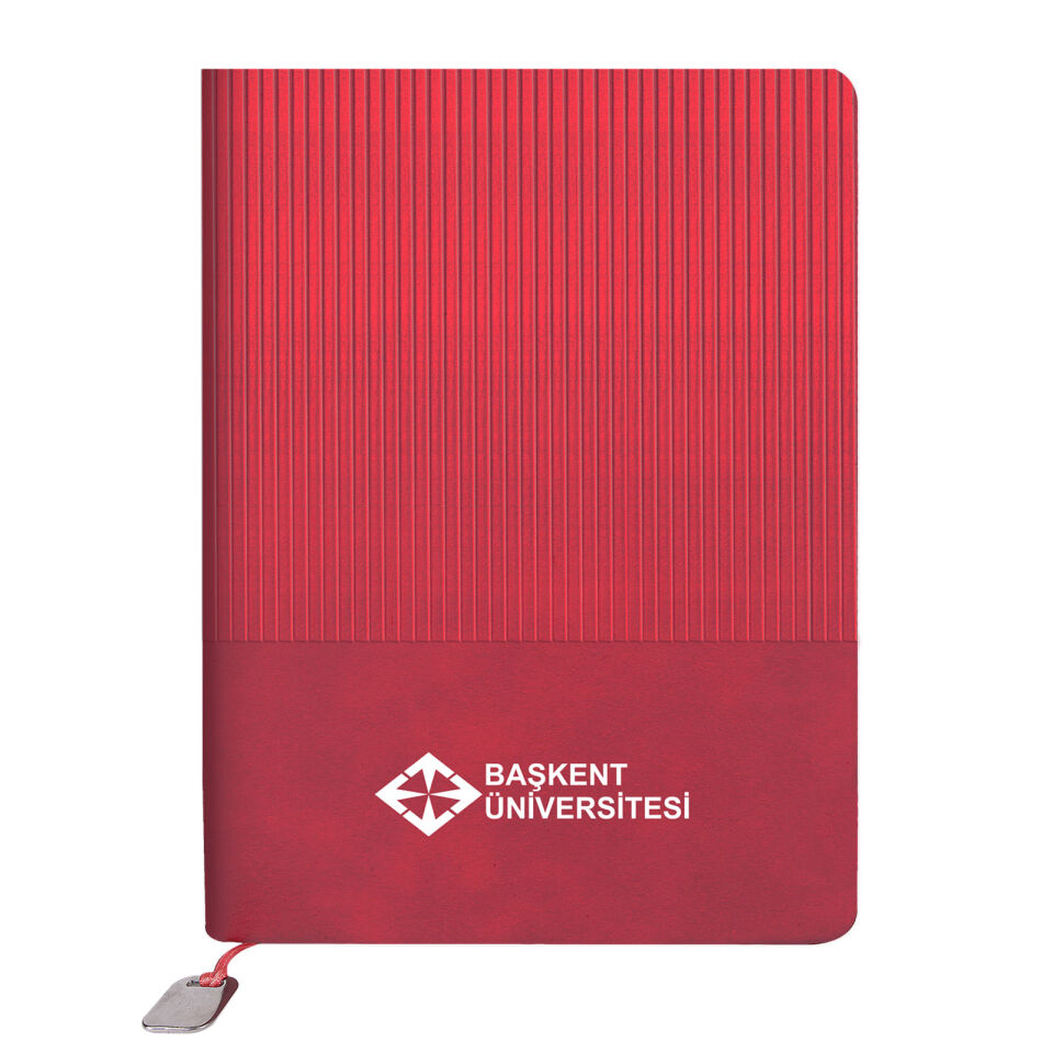 DİKMEN SİYAH TARİHSİZ DEFTER (15X21 CM) Kırmızı